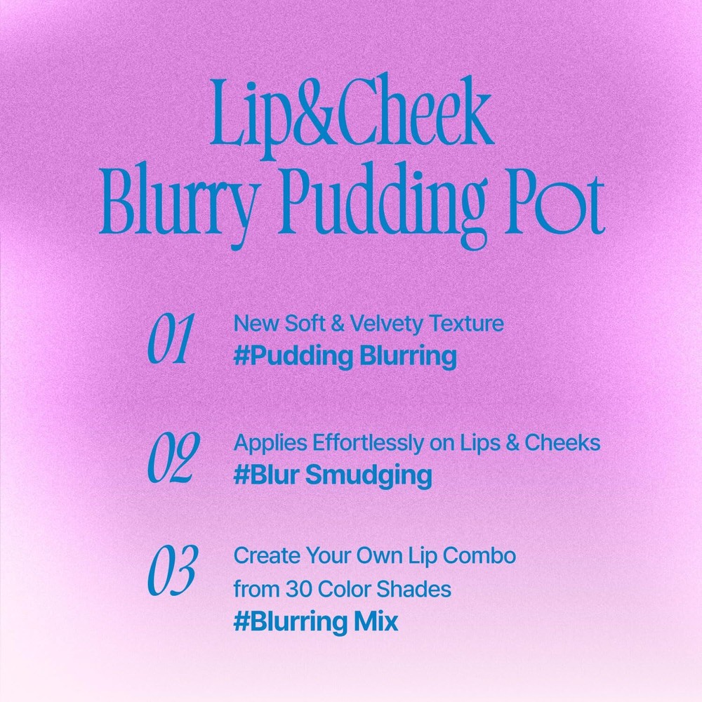 FWEE Lip & Cheek Blurry Pudding Pot (5colors)