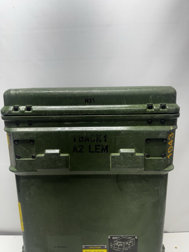 Rackmount 03U x24 General Dynamics Slide Out Composite Rack ShockMount Hard Case
