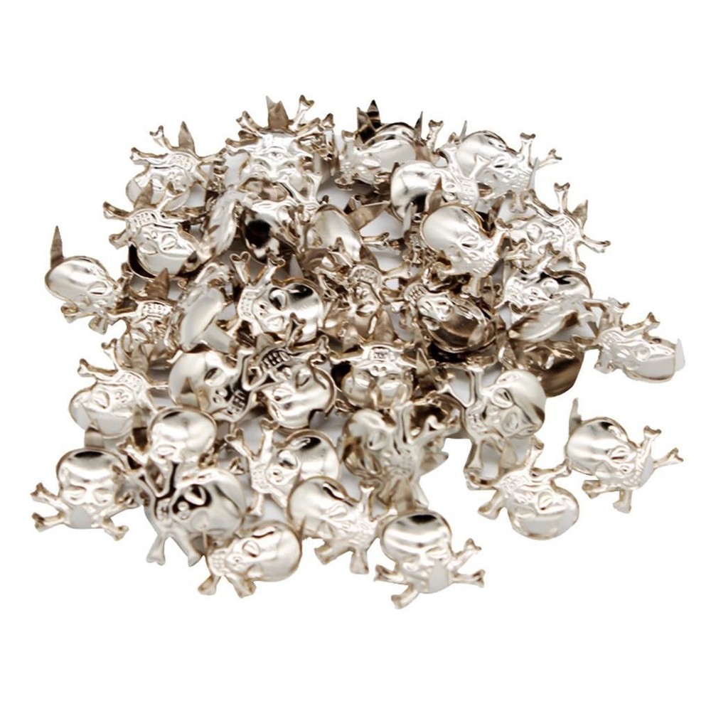 50Pcs Skull Studs Rock Rivet for