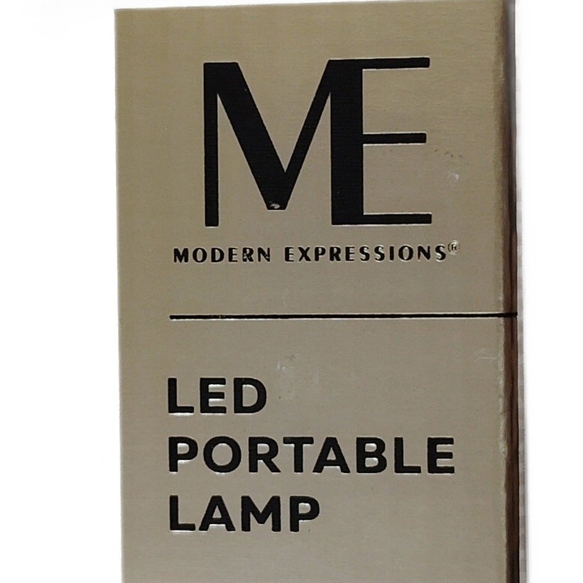 Modern Expressions LED Portable Lamp, Warm Light, ABS Shell, Battery Operated