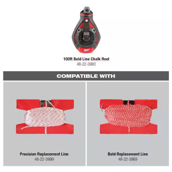100 Ft. Bold Line Chalk Reel (Bare-Tool)