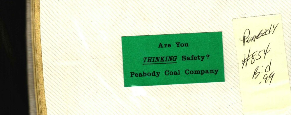 SAFETY PEABODY COAL CO COAL MINING STICKER # 654