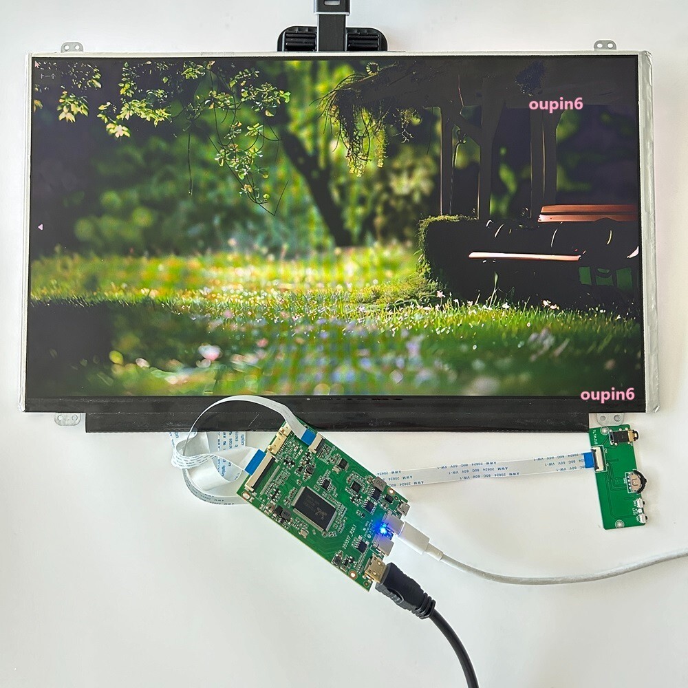PS Screen 15.6"  1366X768 panel PC LED DIY + EDP Controller board KIT Type-C