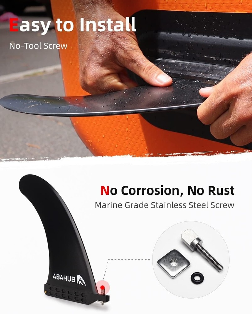 Strong & Durable 10'' SUP Center Fin - Universal Compatibility & Easy Install