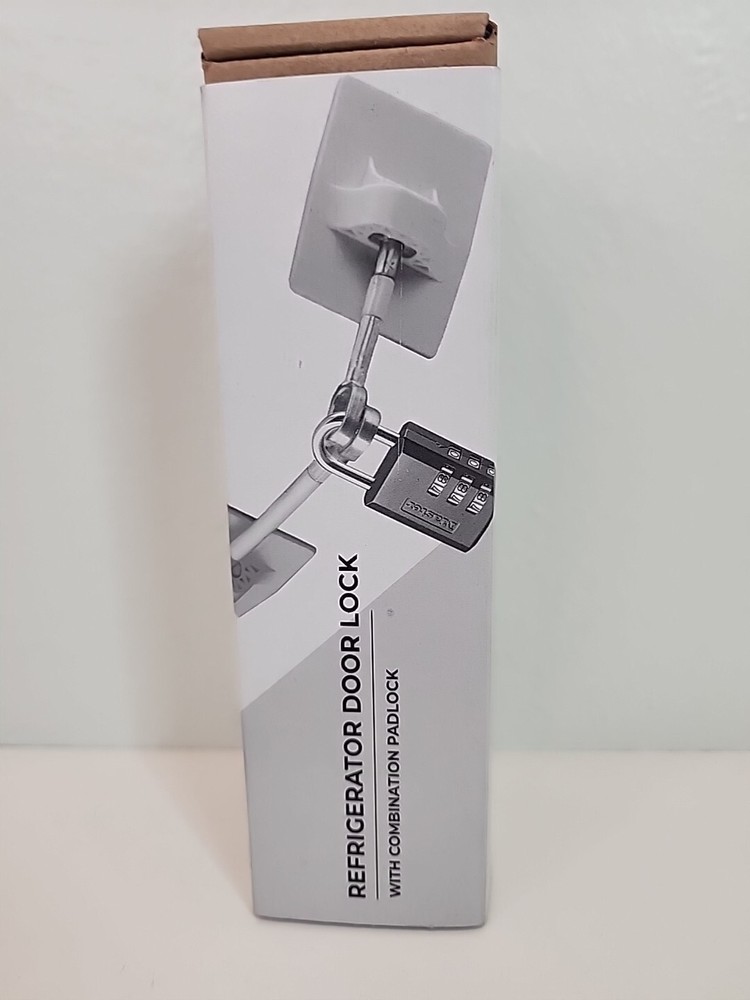 Refrigerator Lock Kit with Combination Lock, New Opened Box