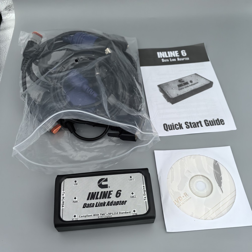 Inline6 Data Link Adapter Heavy Duty Scanner insite v8.7 For Cummins Engine NEW