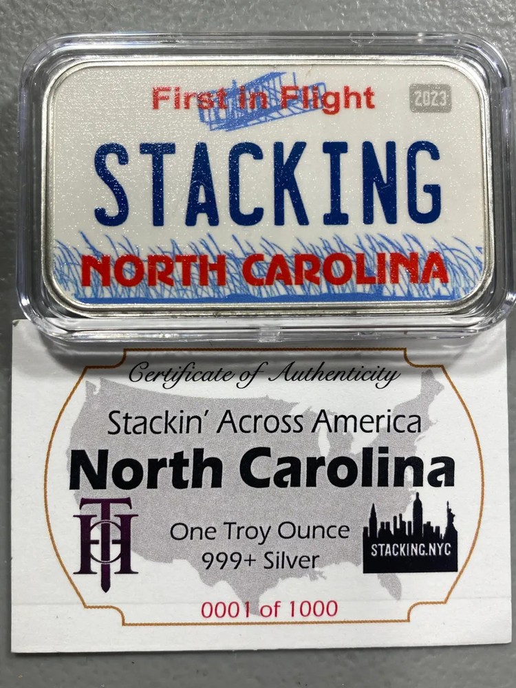 North Carolina SAA 1z Silver Bar
