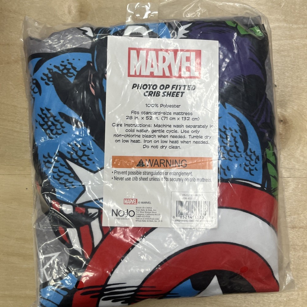 Avengers Marvel Photo Op Fitted Crib Sheet