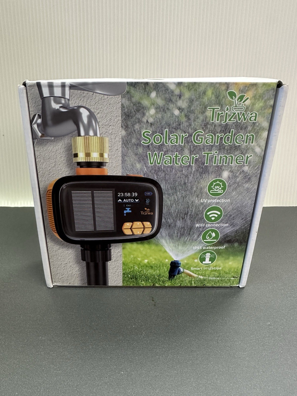 Solar Sprinkler Timer TRJZWA Water Timer, Irrigation System for Garden Hose S...