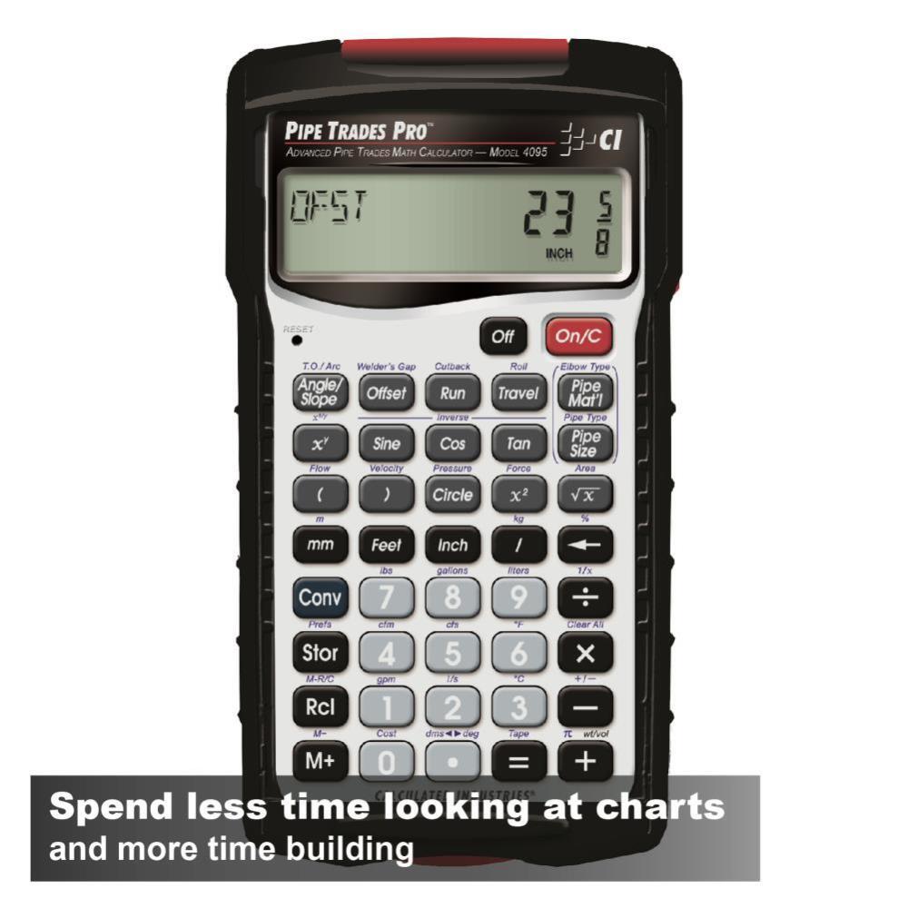 Calculated Industries Pipe Trades Pro Advanced Pipe Trades Math Calculator