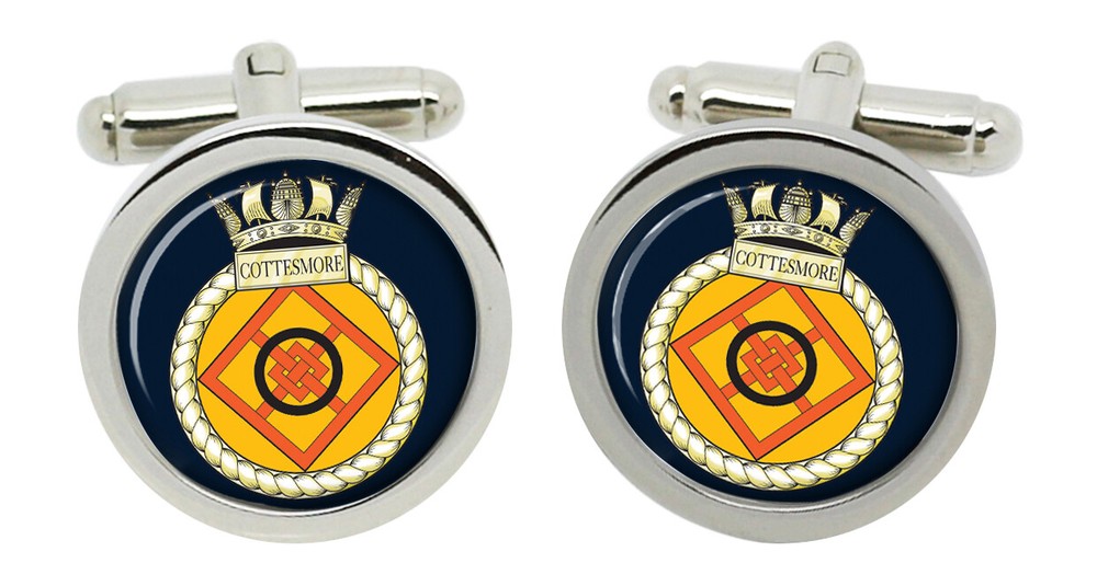 HMS Cottesmore, Royal Navy Cufflinks in Box
