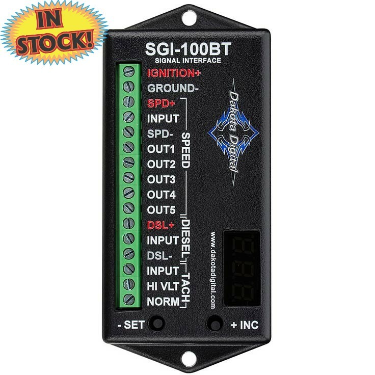Dakota Digital SGI-100BT - Speed, Tach & Diesel Signal Interface Bluetooth Type