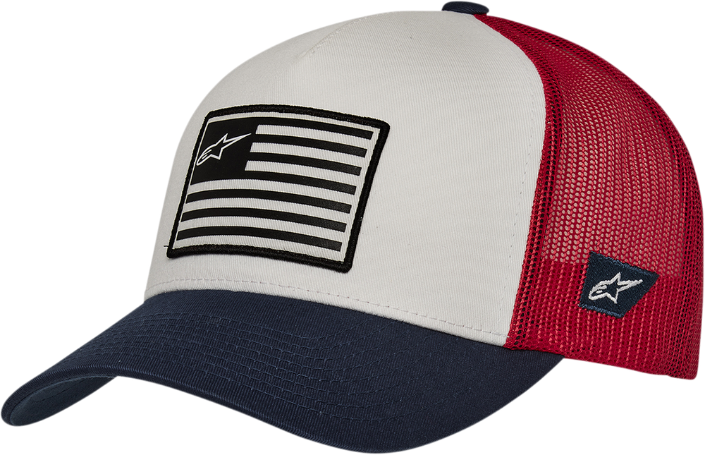 Alpinestars Flag Hat White/Navy/Red