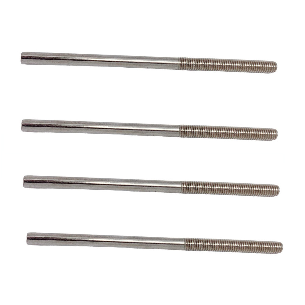 5/16" Stub End Turnbuckle,Forged Stainless Steel,800 lbs WLL, 6" Length, 4 PCS