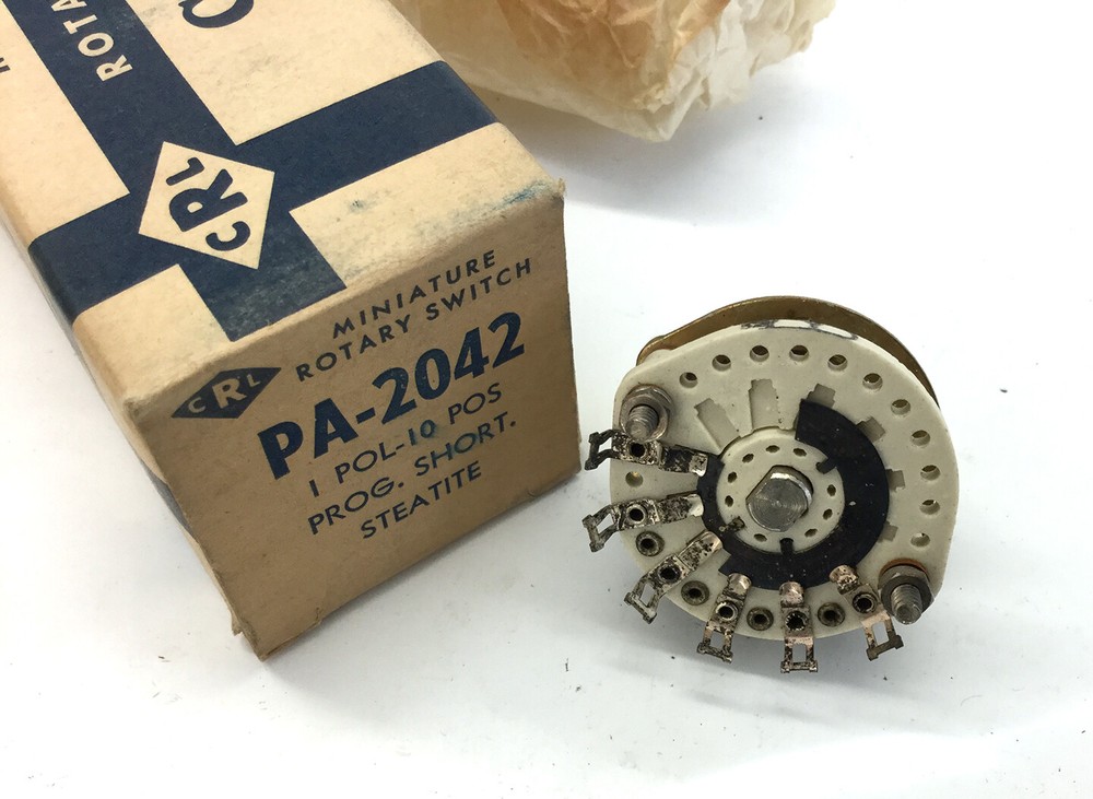 New Mini Centralab Ceramic 1-pol / 10 pos Switch PA-2042