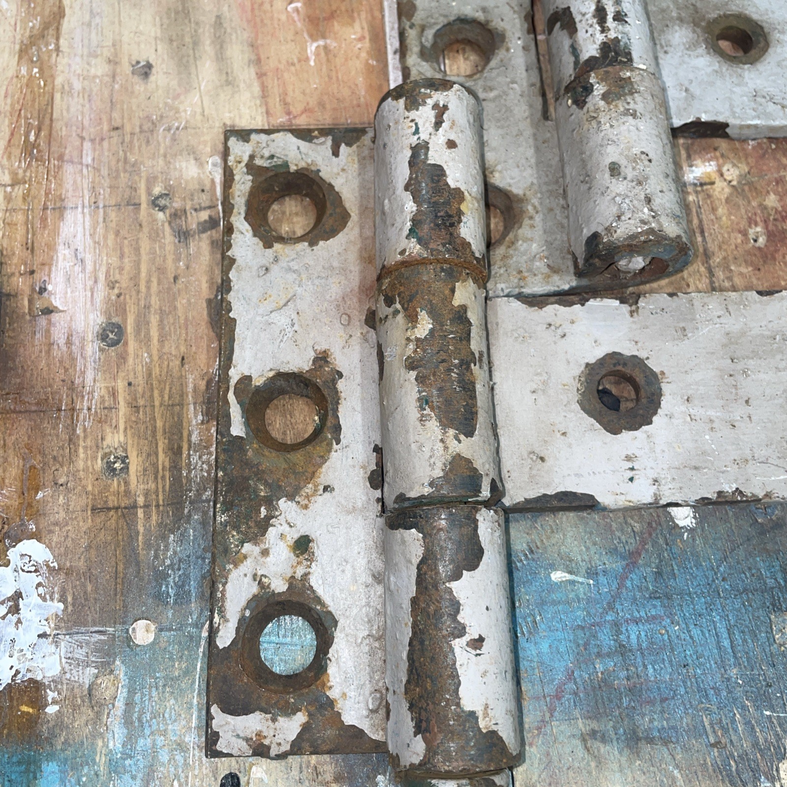 Antique Large Strap Hinges 25” industrial Hardware garage Barn Rustic Door