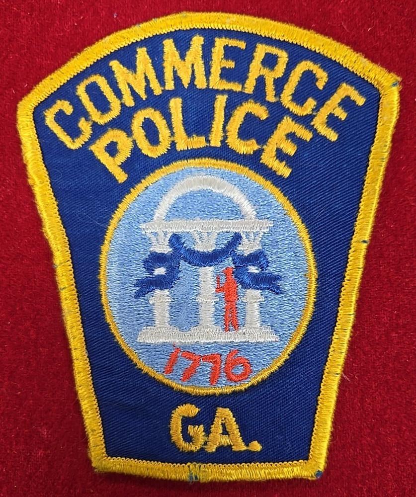 old vintage COMMERCE GEORGIA POLICE PATCH