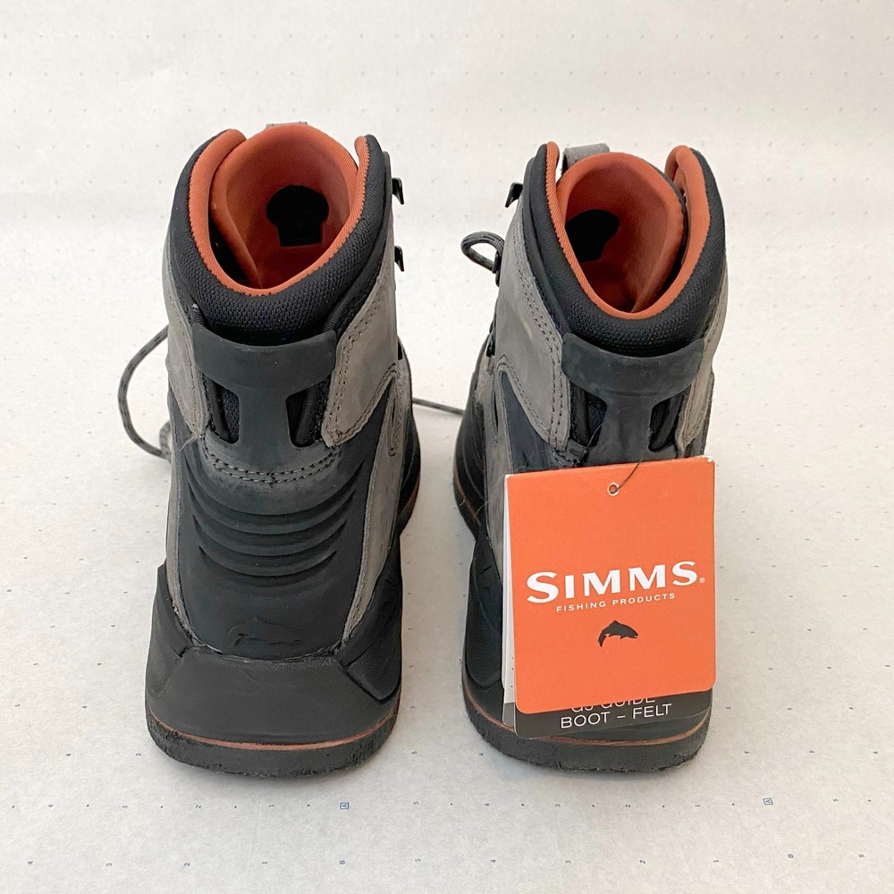 NEW Simms G3 Guide Boot/Felt Wading Boots – Gray (#8)