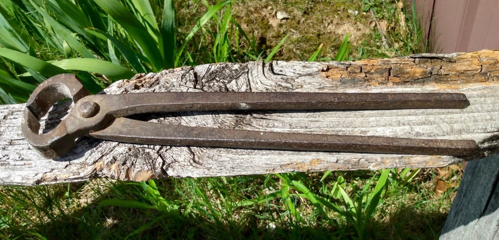 Antique Hand Forged Blacksmith Nippers 1900s