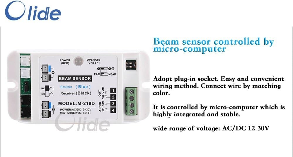 Automatic door opener safety beam sensor,photo beam sensor for automatic sliding