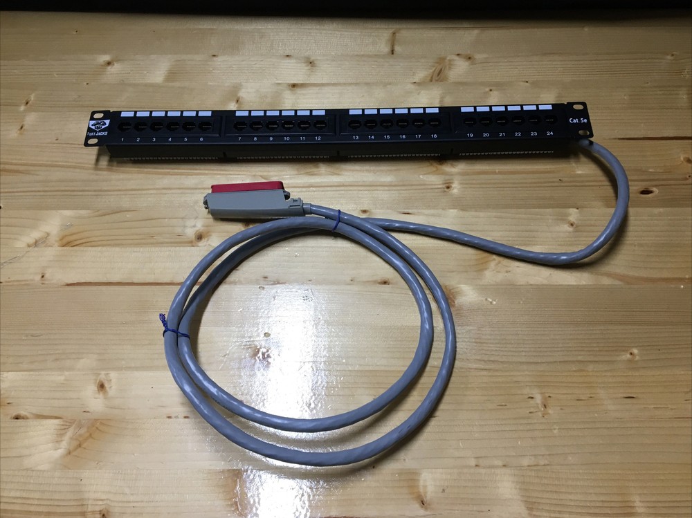 Tuff Jacks Cat5E 24 Ports Patch Panel 19" UTP C5E
