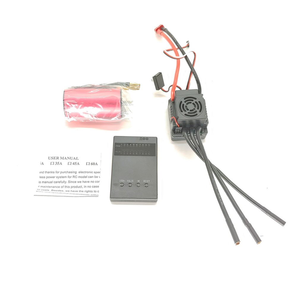 GoolRC 120A Brushless ESC W/ 2850KV 3670 Motor PROGRAM CARD