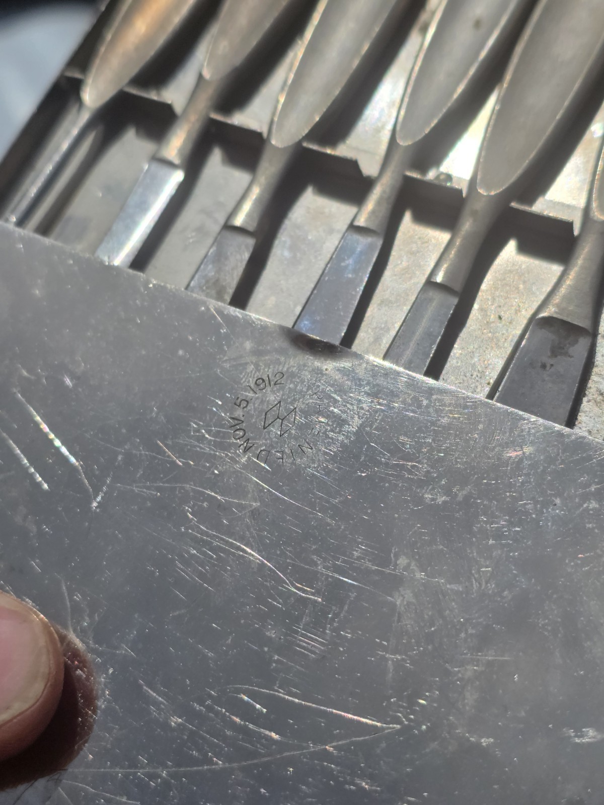 WW1 Antique Surgical Medical Field Gear Medic Set Scalpel Case Military 1912