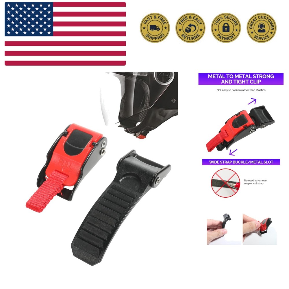 Quick Release Helmet Buckle -  Motorcycle Chin Strap Lock for All Helmets