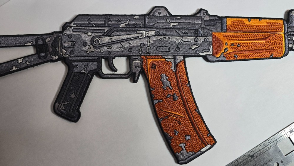 Tactical morale patch custom embroidered - RARE - 18" AK47 morale patch
