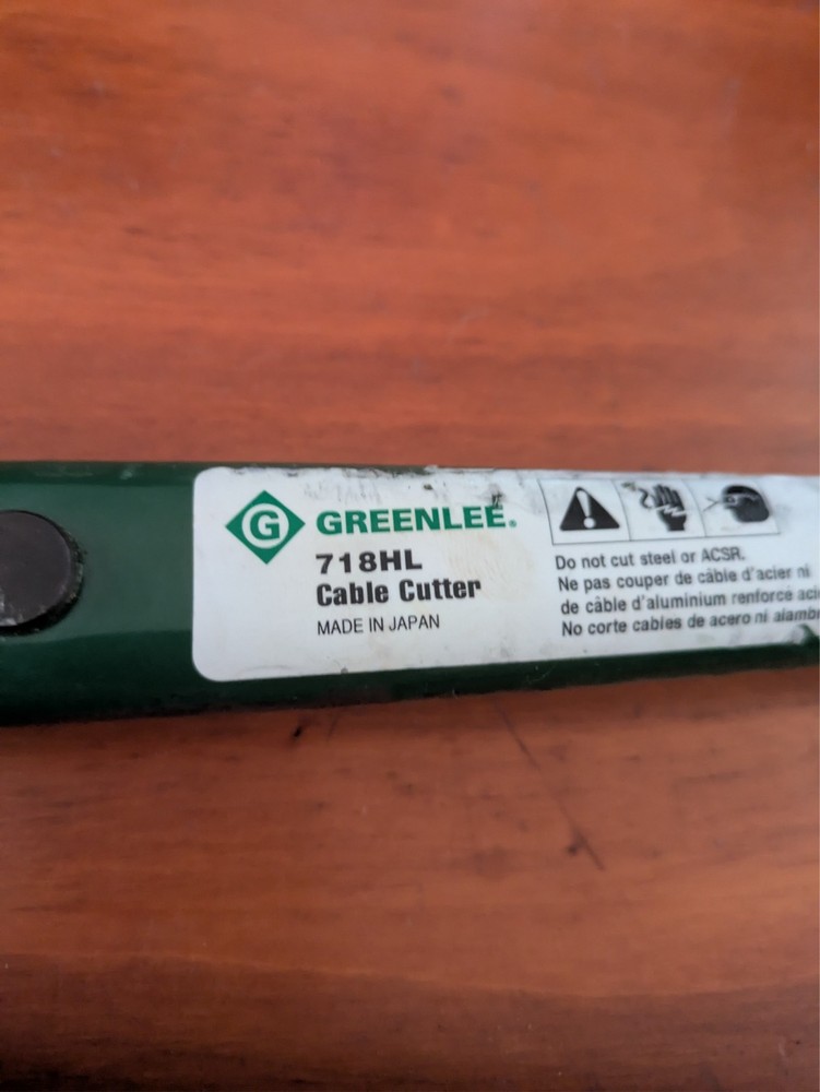 GREENLEE 718HL CABLE CUTTER