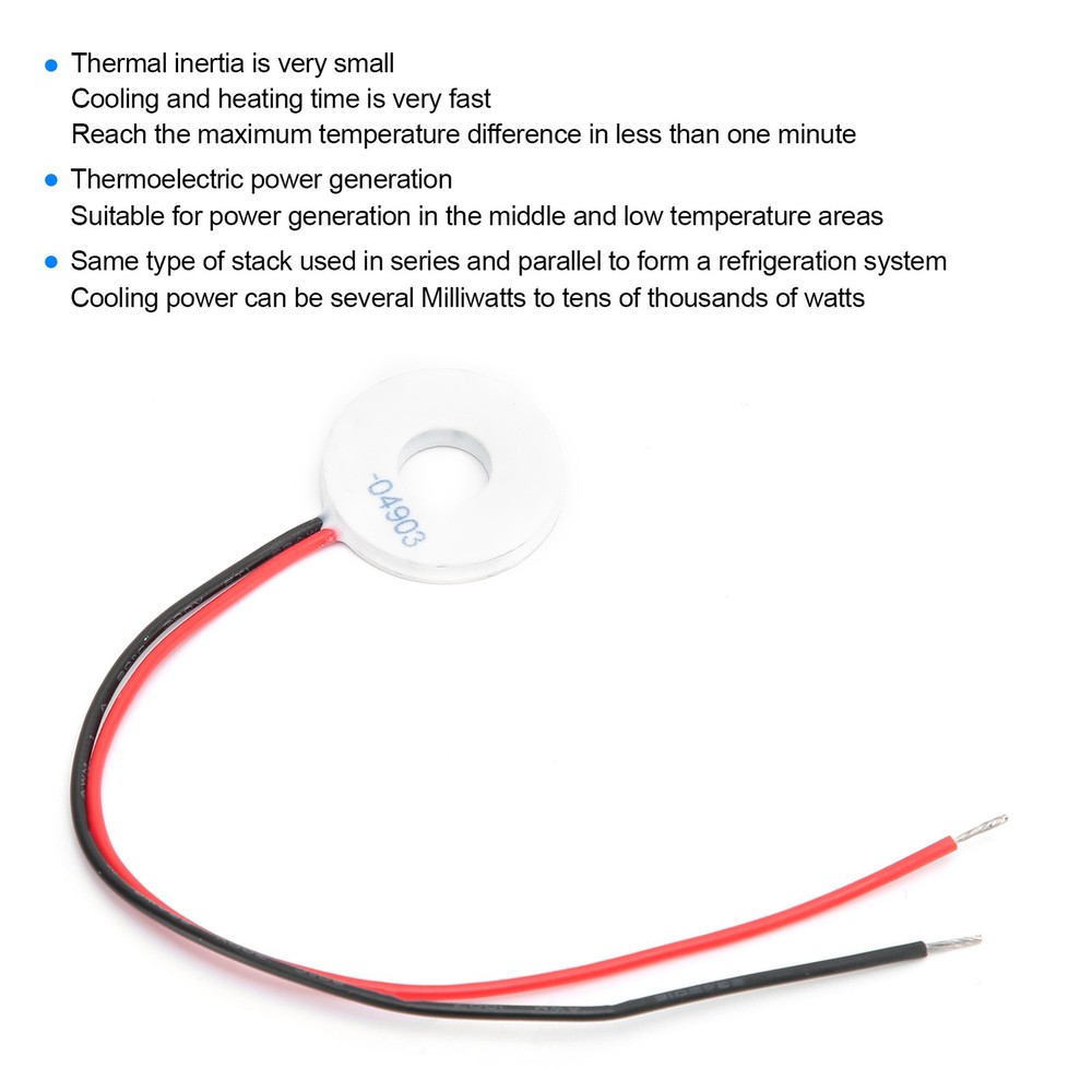 5-Pack Round Thermoelectric Cooler Module Efficient Semiconductor Electronic Coo