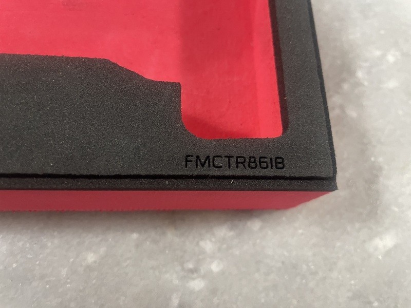 Snap-On Tools RED FOAM For CTR861 CTR862 14.4V Battery Ratchet FMCTR861B