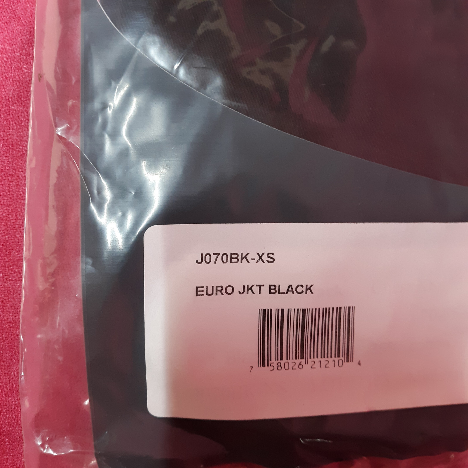 CHEF REVIVAL EURO JACKET BLACK (J070BK-XS) 3/4 SLEEVE WITH HIDDEN SNAP