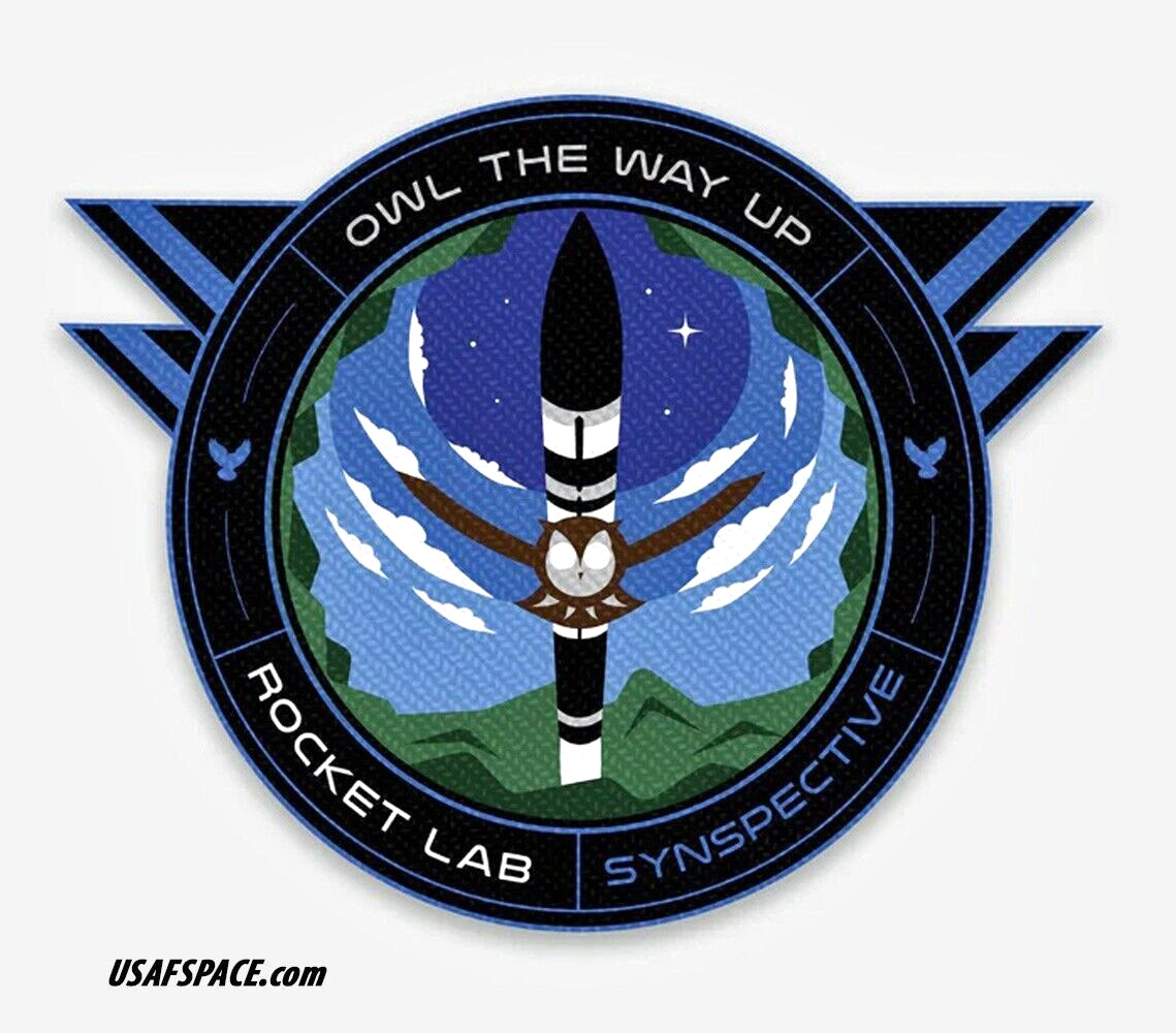Authentic ROCKET LAB 56 'Owl The Way Up' SATELLITE SPACE Mission PATCH