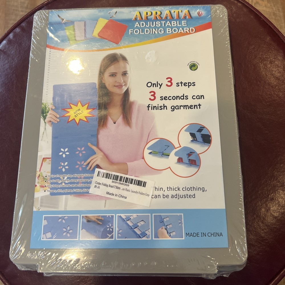 Aparta Adjustable Folding Board Plastic Clothes Folder Board - Blue NWT