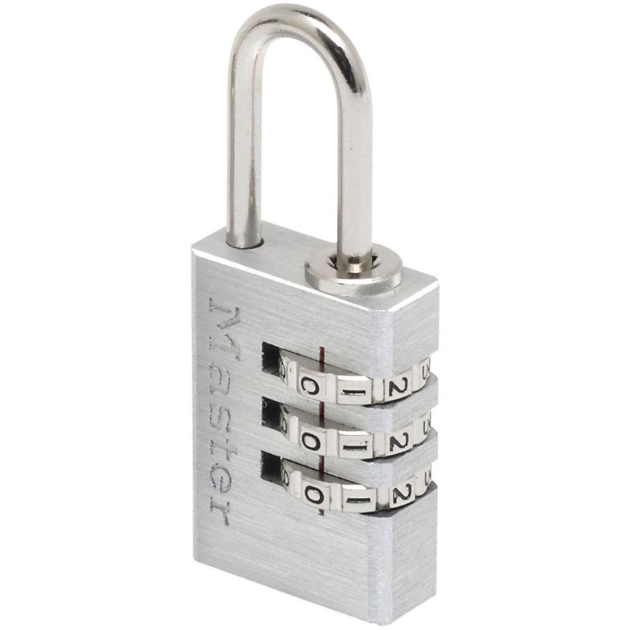 MasterLock Aluminum Combination Lock Steel Strap 7620EURDCC