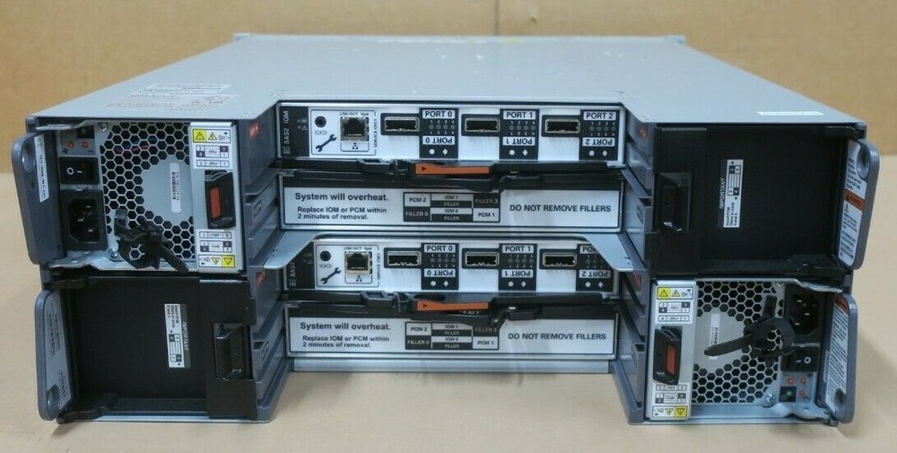 Oracle DE2-24C 24-Bay Storage Array 23x 4TB HDD + 200GB SSD 2x IO Controller