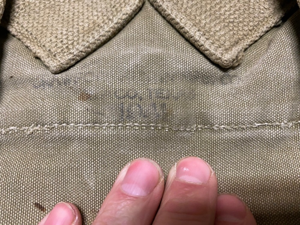 ORIGINAL WWII US ARMY M1928 COMBAT FIELD HAVERSACK BACKPACK-OD#3