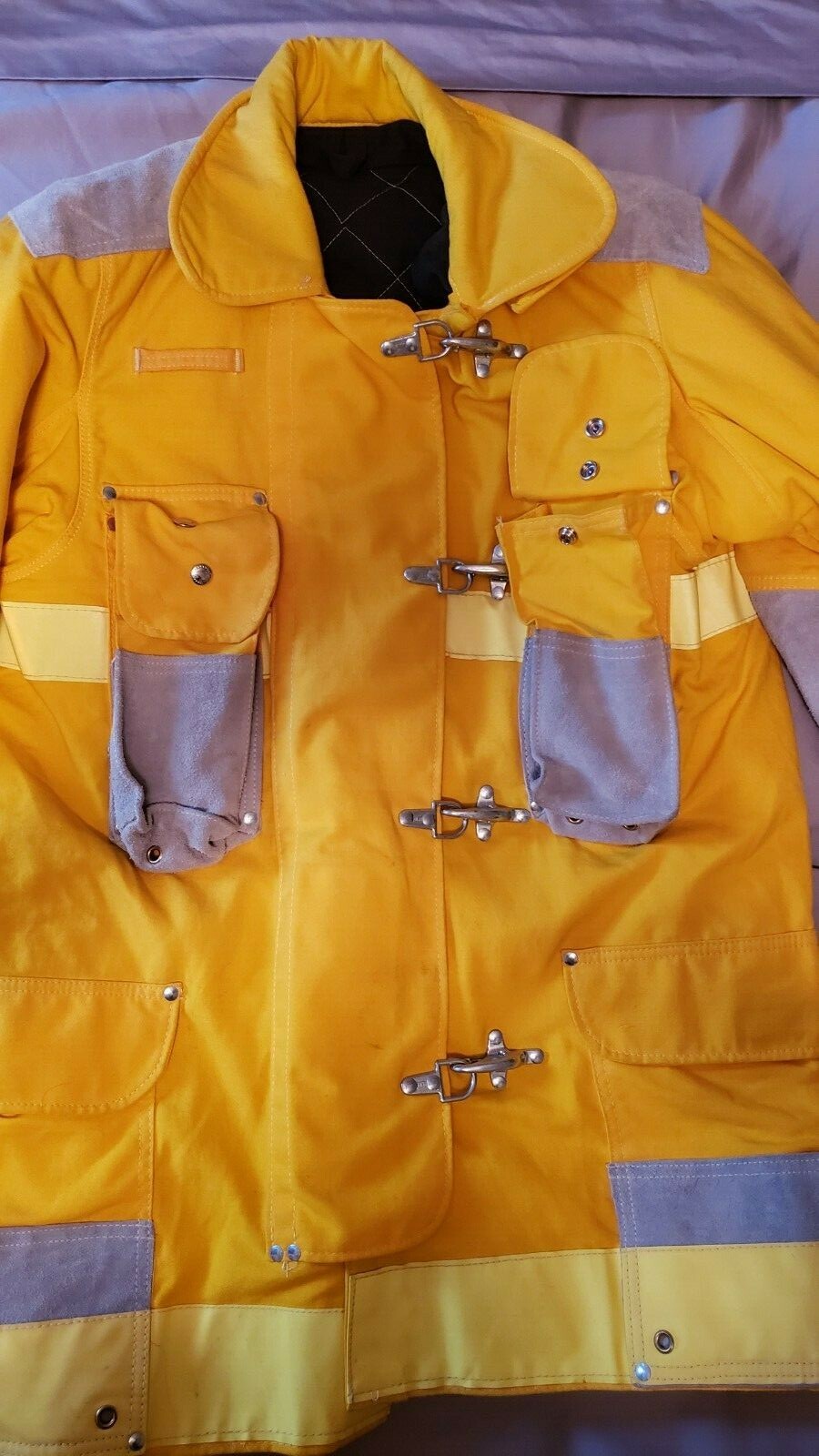 JANESVILLE LION Firefighter Bunker Turnout Coat Nomex, Gore-Tex, Lots of Leather