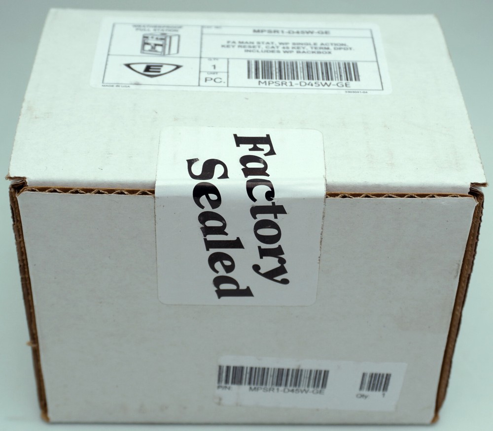 Edwards Weatherproof Pull Station MPSR1-D45W-GE