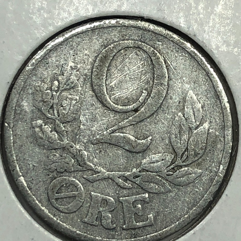 1941 Denmark 2 Ore Foreign Coin #1941