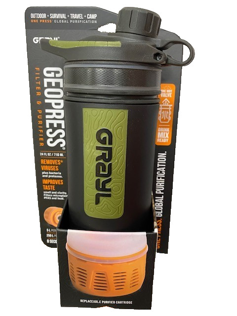 GRAYL GeoPress Water Purifier Bottle – Black Camo 400-BCO NEW!!