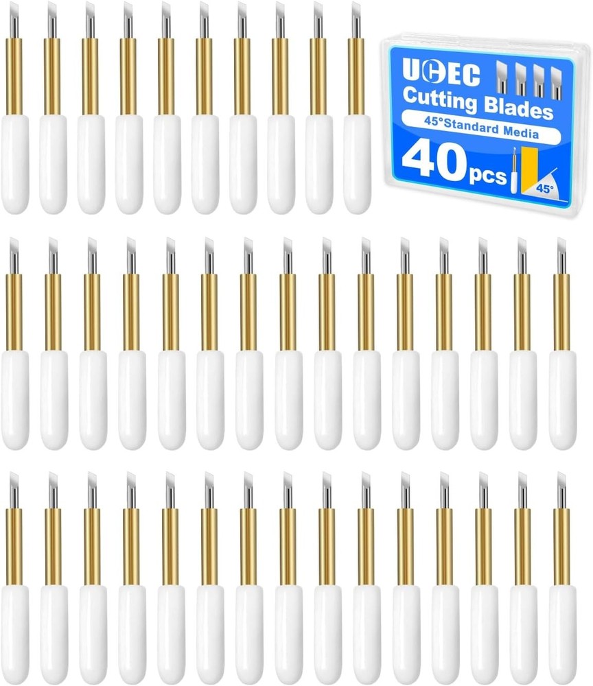 UCEC 40 PCS Premium Fine Point Replacement Blades Compatible with Cricut Maker 4