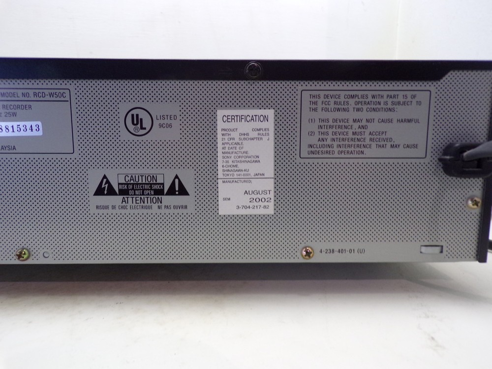 Sony RCD-W50C CD Changer