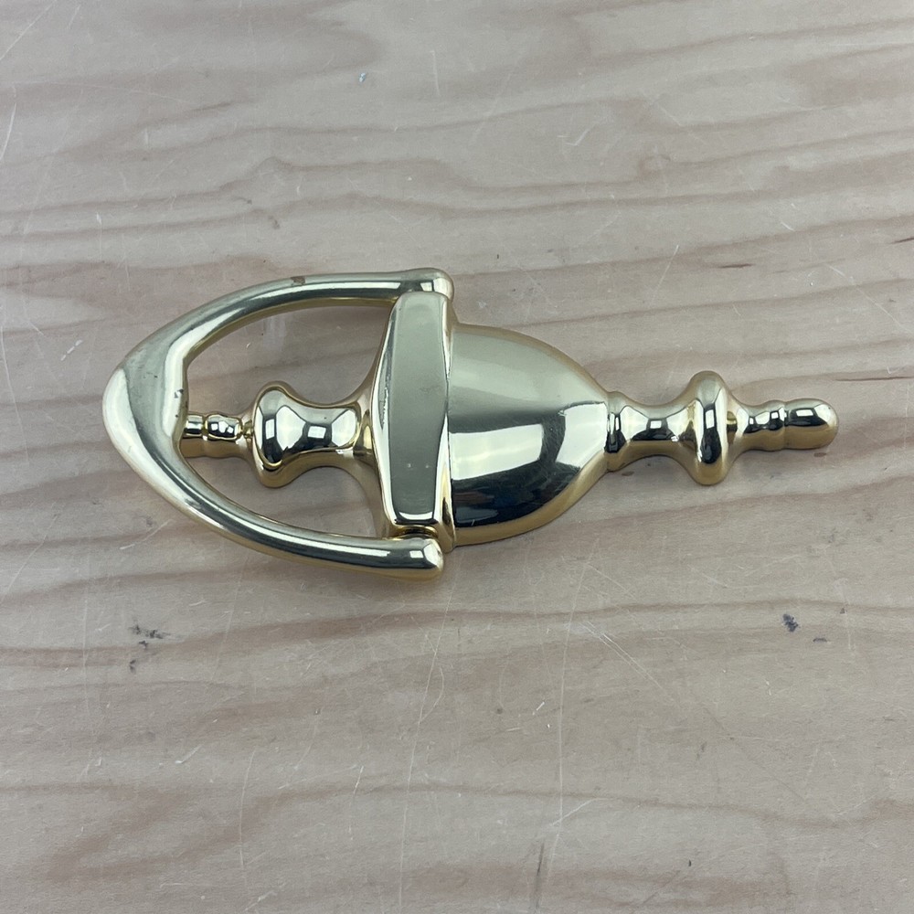 Vintage Solid Brass Door Knocker 6'' Tall