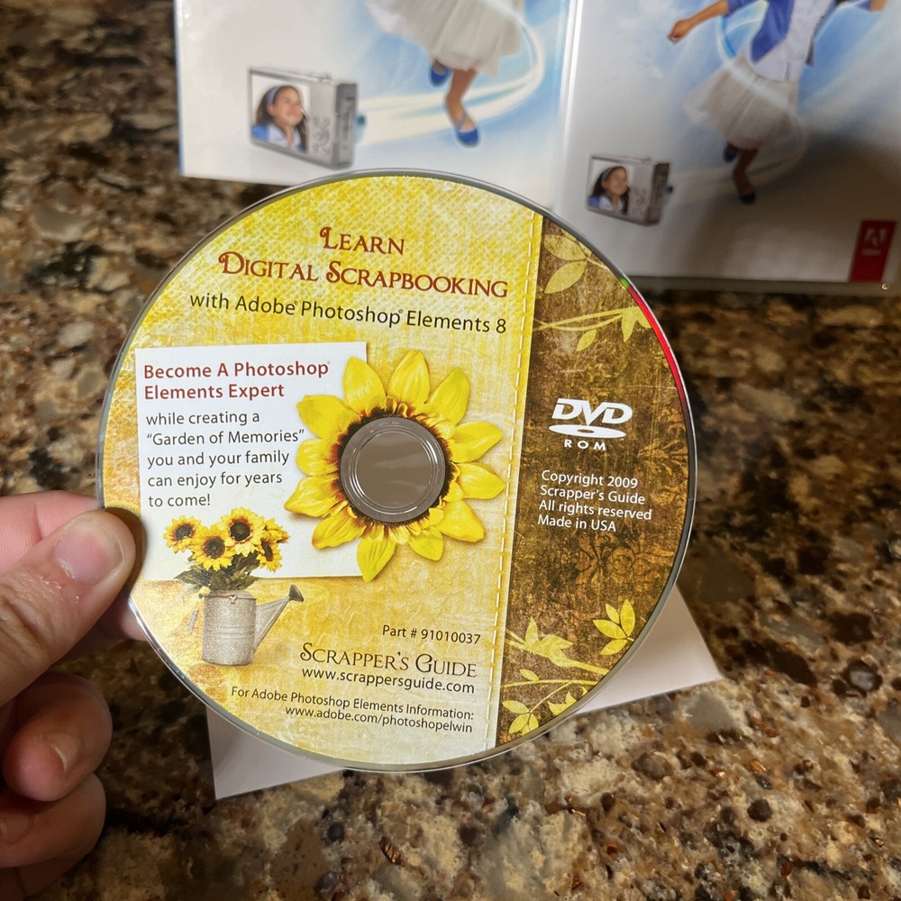 Adobe Photoshop Elements 8 Editing Software Including Bonus Disc