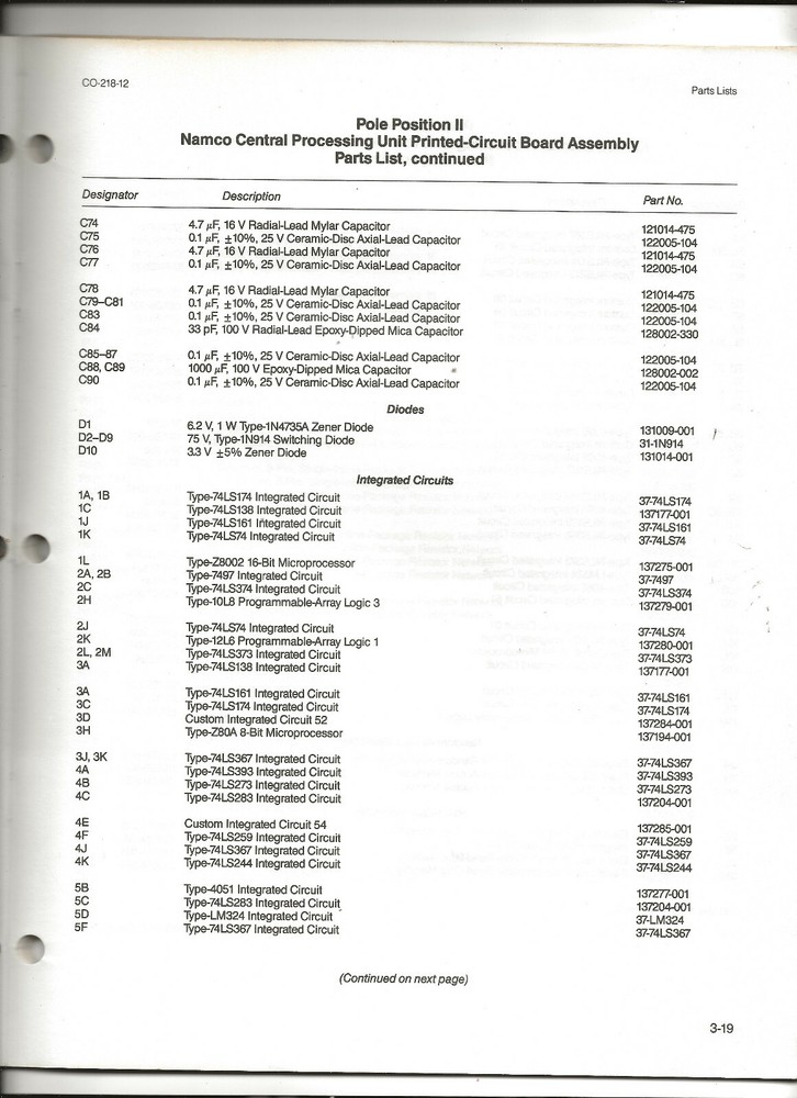 1983 Atari Pole Position II Operator & Enhancement Instructions-Arcade Game