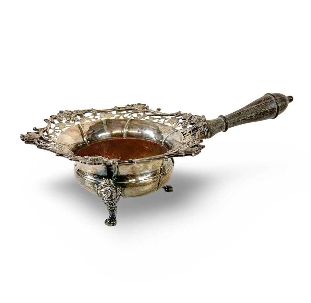 19th Century Dutch Silver footed Brazier with copper lining