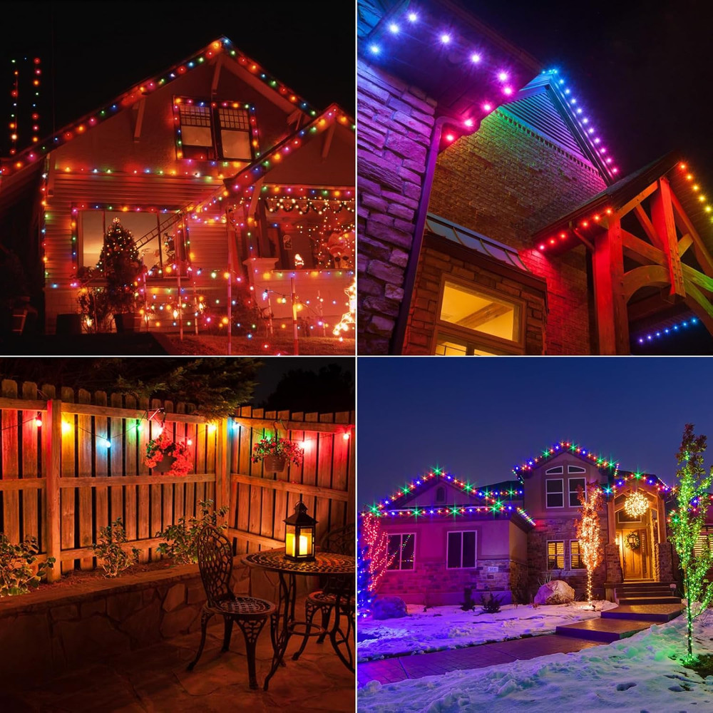 S14 Colored LED String Light Bulbs, 15 Pack 1 Watt Plastic Shatterproof LED Repl