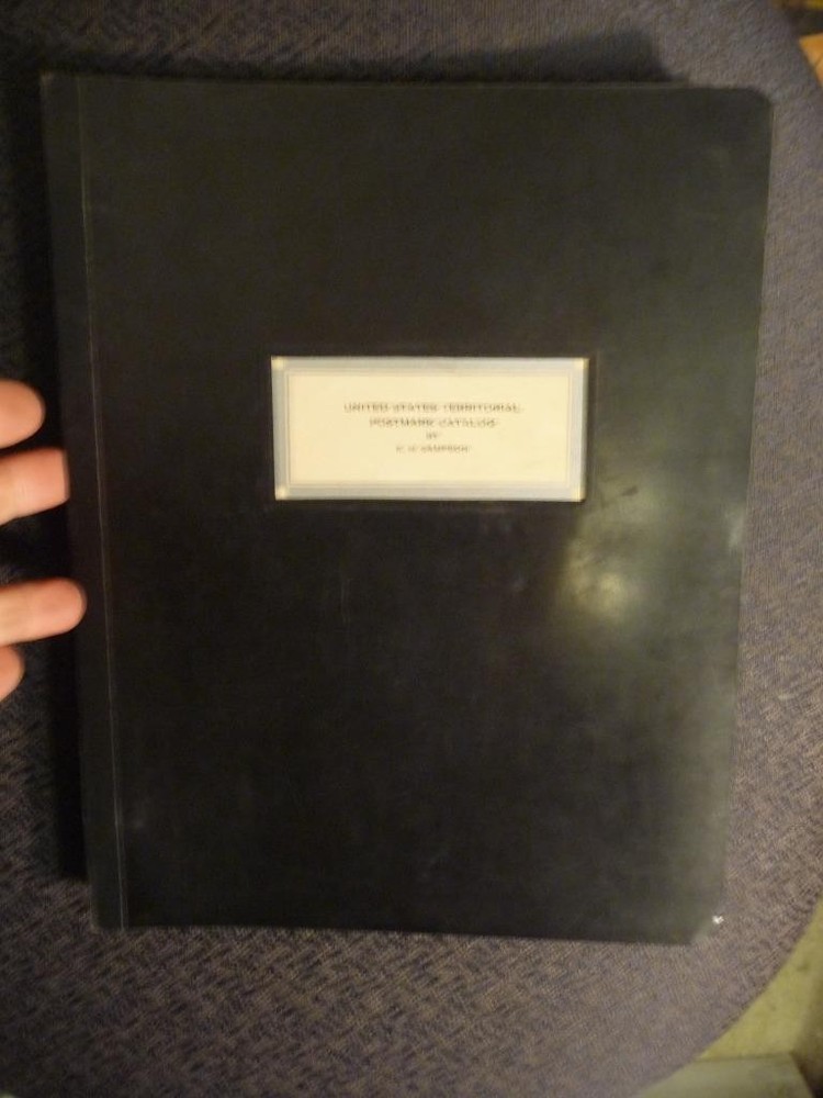 US Territorial Postmark Catalog By E.N. Sampson 1950 Used Condition  SKU# 37910